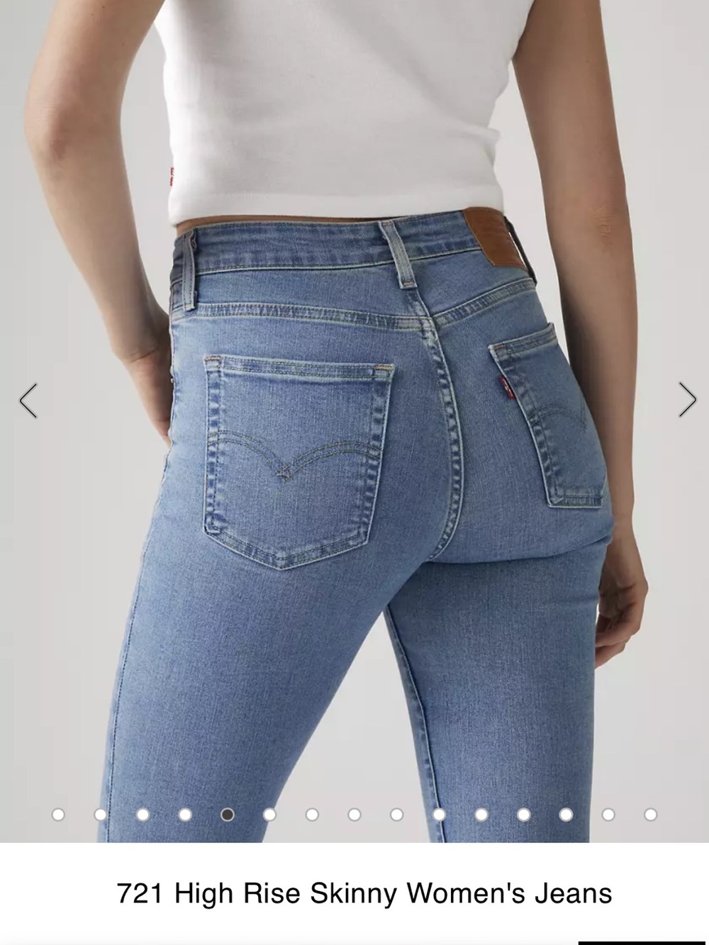 Levi's Light Blue High-Rise Skinny Jeans